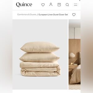 Quince European Linen Duvet Cover Set